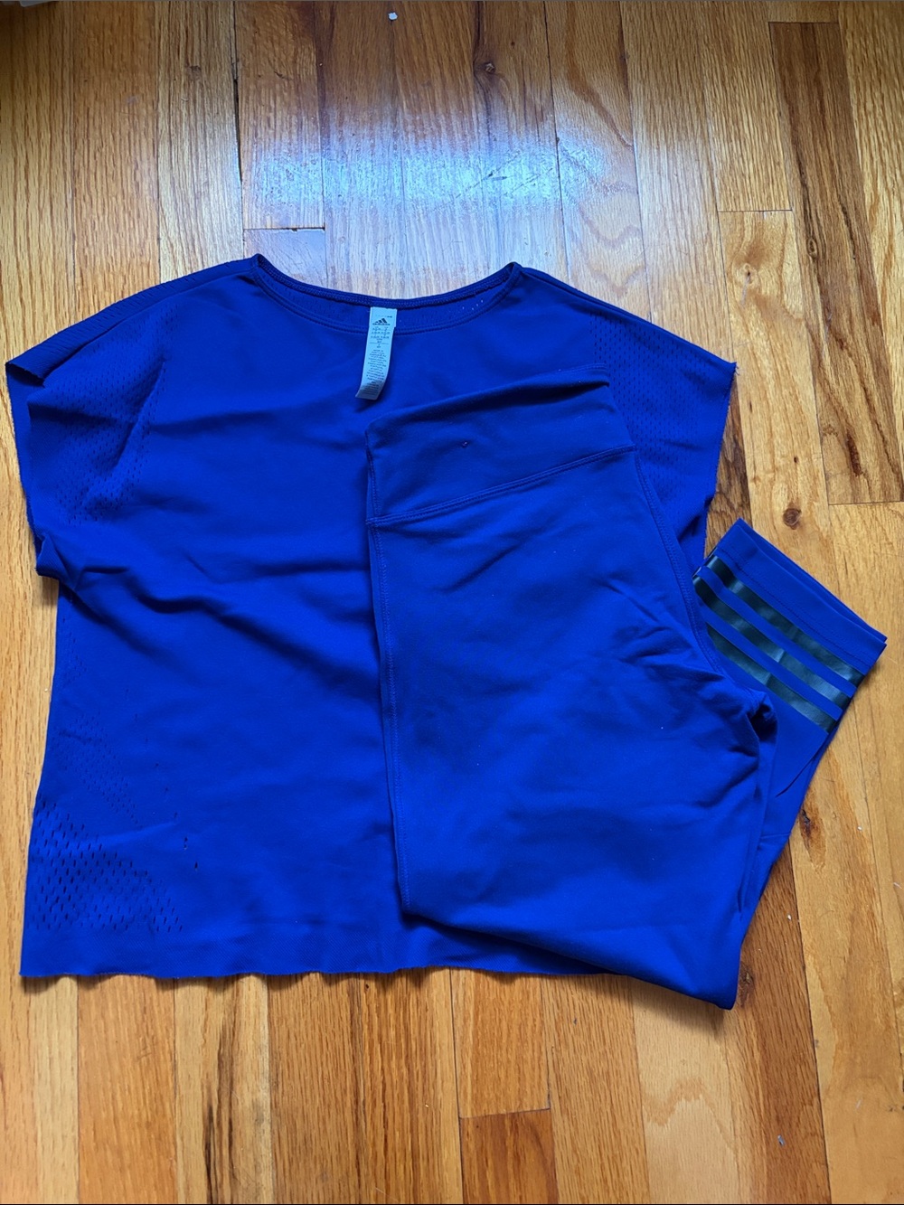 Adidas Two-Piece cobalt blue Workout Set - climalite size S